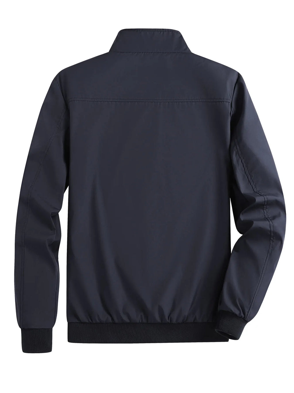 Men's Spring and Autumn Thin Casual Jacket Solid Color Stand Collar Cardigan Jacket Men's Outdoor Sports Casual Versatile Top