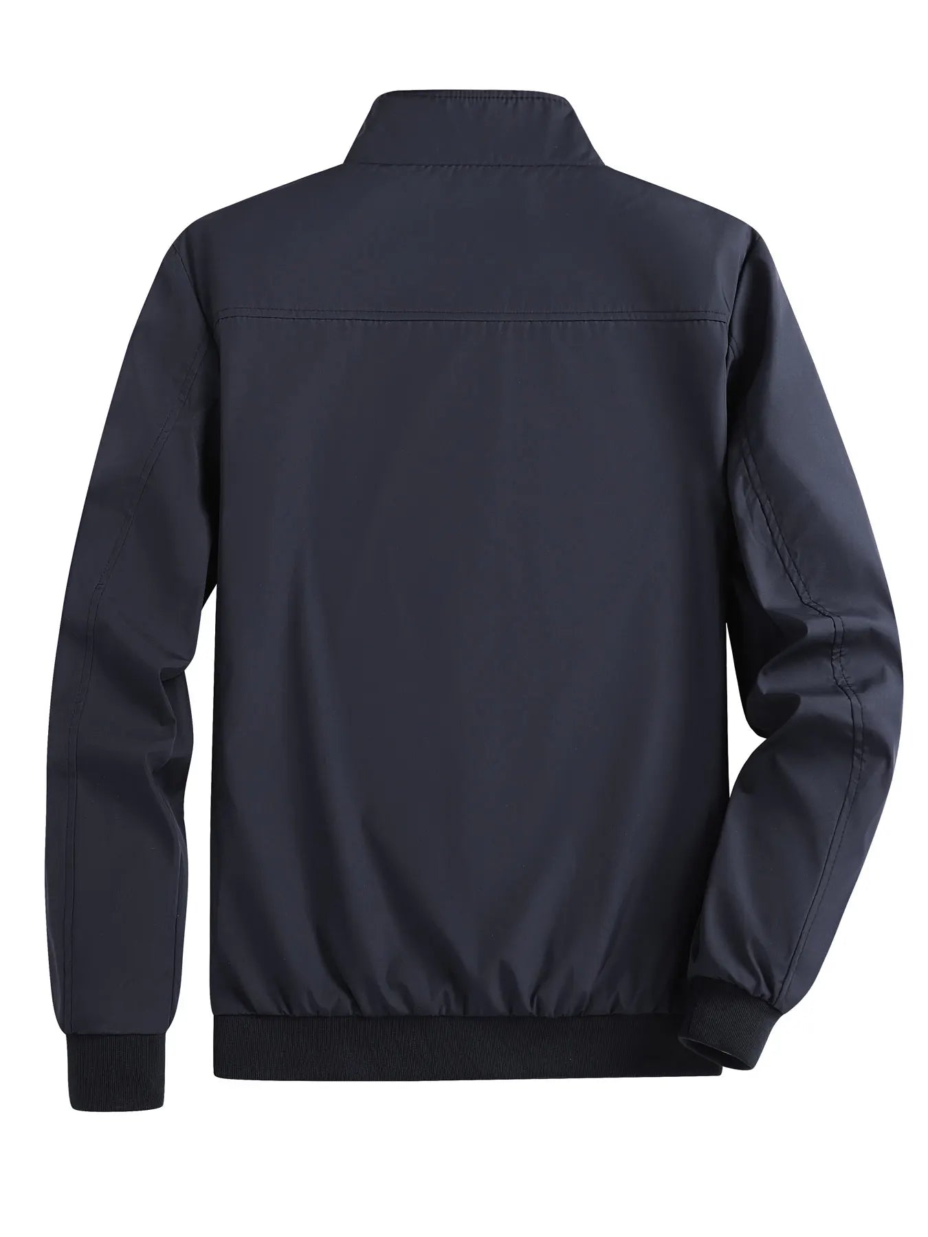 Men's Spring and Autumn Thin Casual Jacket Solid Color Stand Collar Cardigan Jacket Men's Outdoor Sports Casual Versatile Top