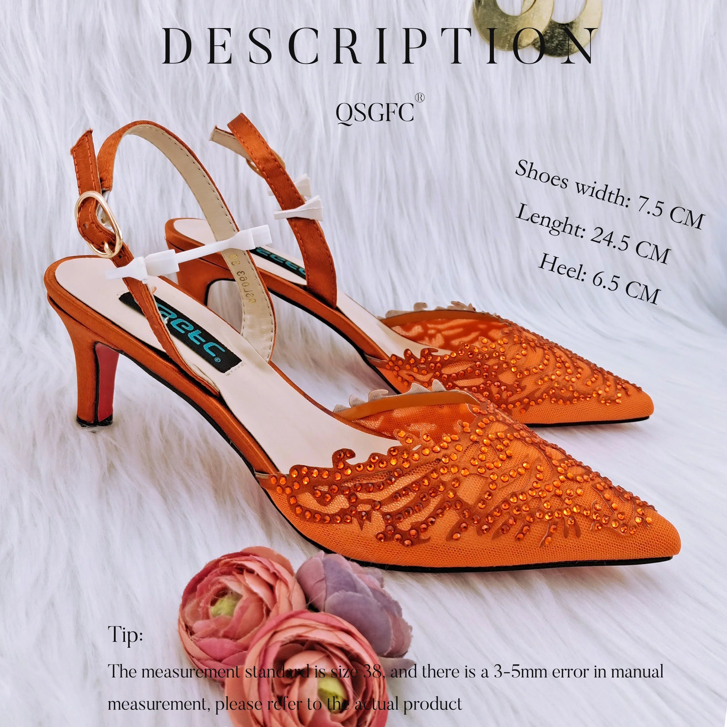 Hollow Coral Pattern Design Fashionable And Elegant Wear Ladies Shoes And Bag