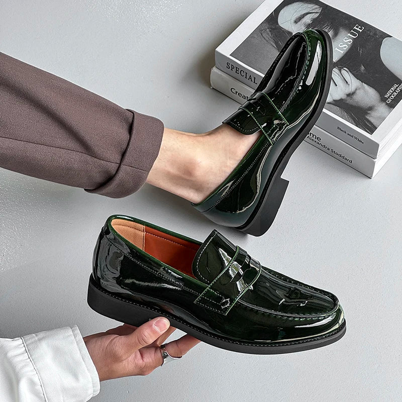 2025New Men Casual Oxford Shoes Genuine Leather Business Tooling Shoes Comfy High Quality Outdoor Antiskid Loafers Walking Shoes