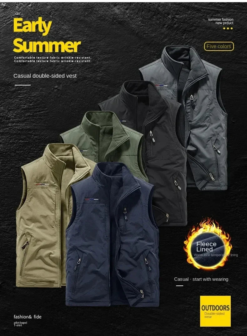 Outdoors Gilet Men Casual Heated Vest Man Body Warmer Hiking Clothing Luxury Thermal Fashion Men's Heating Winter Coat Plus Size
