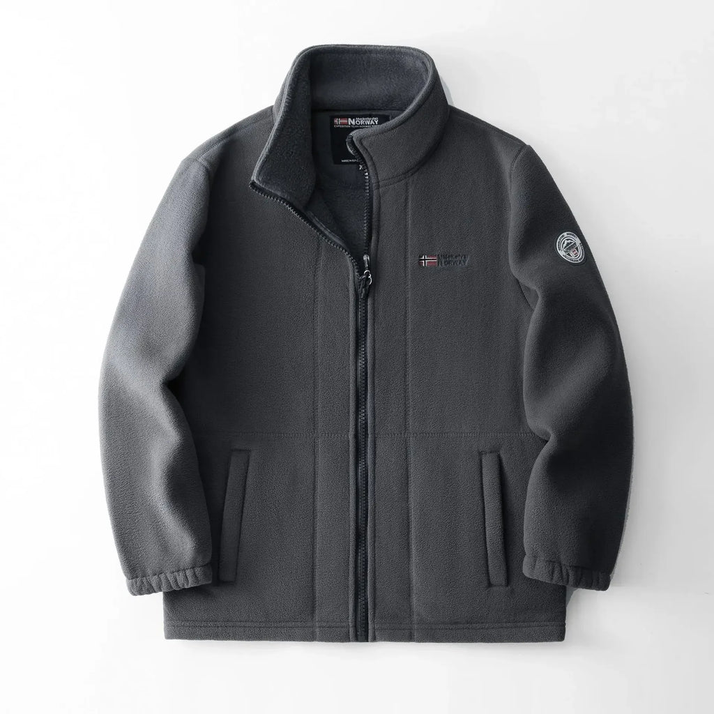 Thickened Double - Sided Polar Fleece Jacket for Men | Autumn/Winter Warm Casual Loose Fit Big Size Coat
