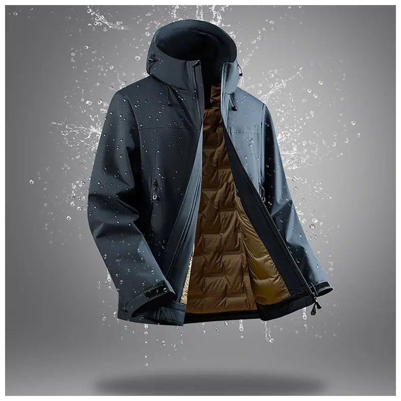 90% White Duck Down Men's Waterproof Windproof Warm Down Jacket 2025 Winter Jacket Casual Thick High-quality Clothing