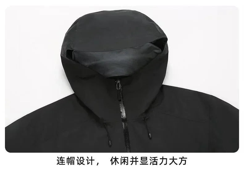 Beta Embroidery Logo Rain Jacket Sports Climbing Windproof Waterproof Three Layer Ski Camping Outdoor Mountain Unisex Coat