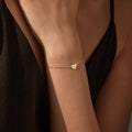 D Color Moissanite Bracelet 925 Sterling Silver Simple Heart Daily Link Chain Bracelet For Women Fine Jewelry With Box