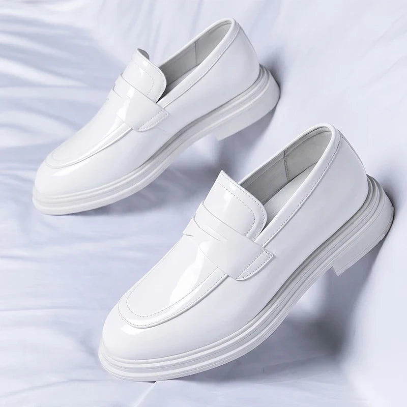 New Summer Slip on Flats Stylish Leather Men's Loafers Fashion Casual Shoes Man Light Antiskid Driving Shoes Handmade Moccasins