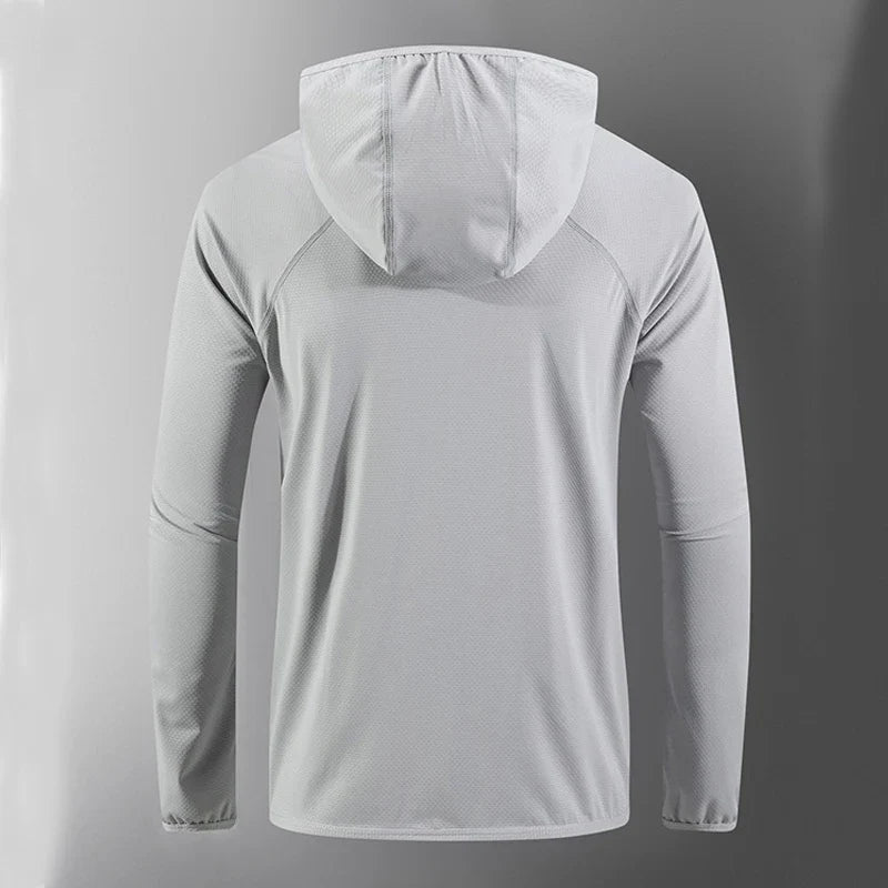 UPF50+ Summer UV Protection Hoodie Unisex Skin Coat Breathable Ice Silk Outdoor Sports Couple's Beach Street Lightweight Jacket