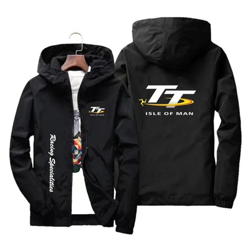 Men's Spring and Autumn Windproof Zipper Hooded Irish TT Outdoor Sports Quick drying Skincare Tower Fishing Jacket 2024 Edition