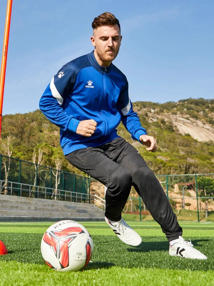 Sports Coat China League One Player's Edition Men's Football Training Knitted Jacket Playoff Coat Running Top