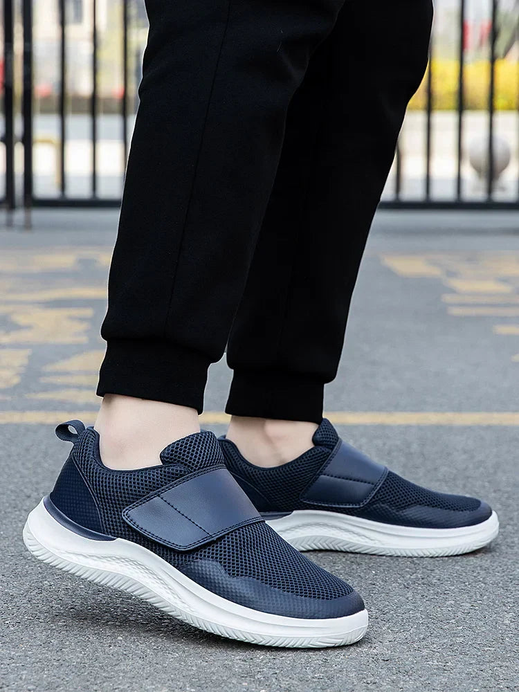 Men Orthopedics Wide Feet Swollen Walking Casual Shoes Thumb Eversion Adjusting Soft Comfortable Diabetic Man Shoes Big Size