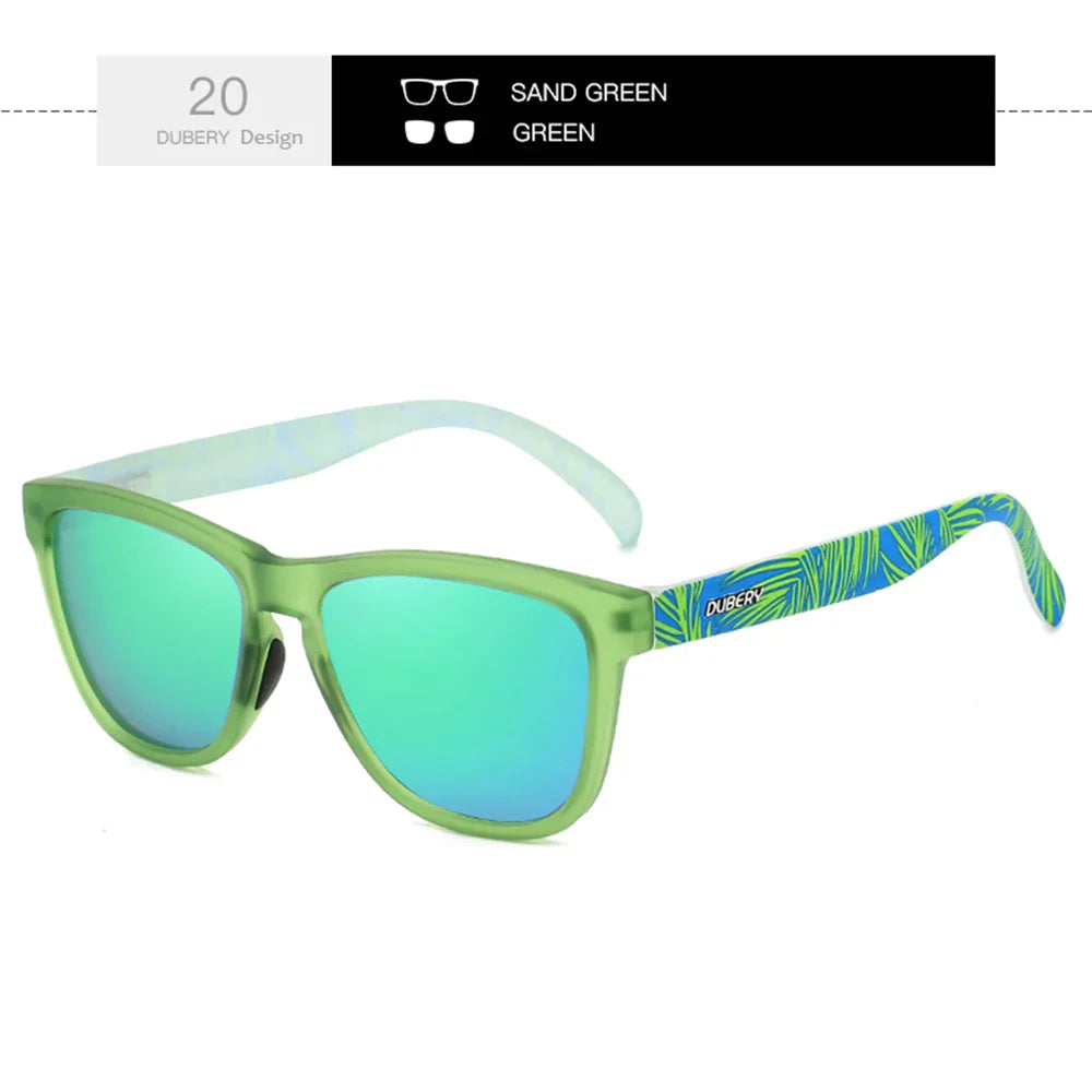 DUBERY Full Rim Polarized Sunglasses For Men And Women 28 Colors Model 550