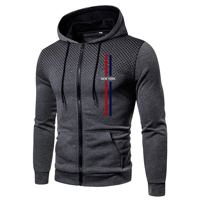 2025 Brand New Men's Tracksuit Hoodie Sweatpants Urban Casual Fashion Sportswear Autumn Winter Daily Casual Sporty Zipper Outfit