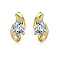 1.6cttw Waterdrop Moissanite Huggies Hoop Earrings with Certificates 925 Sterling Silver Pear Cut Diamond Earring for Women Men