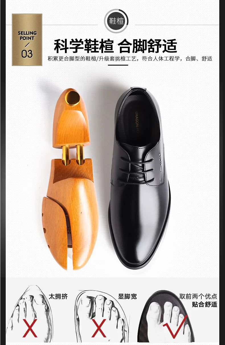Men's New Business Leather Shoes Soft Soled Work Footwear Outdoor Non Slip Formal Shoes Fashion Casual Male Shoes Zapatos Homme