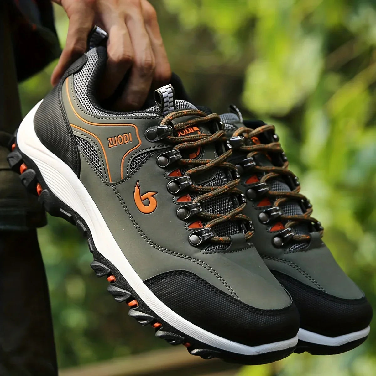 2025 New lightweight casual sports shoes, men's plaque-sized running shoes, loafers, walking and outdoor hiking shoes