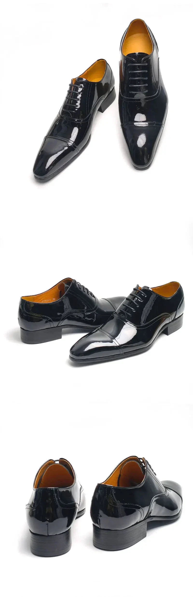 Deluxe Men's Leather Shoes Business office formal leather shoes Oxford Lace-up Classic Fashion cowhide shoes for Men