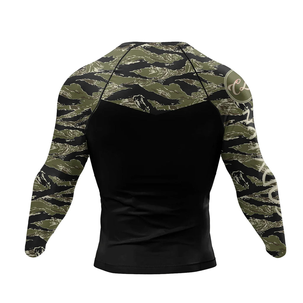 Customized Logo Cody Lundin Men Compression Sportswear Polyester Sunscreen T Shirt For Swimming Surf Jiu Jitsu BJJ Rashguard