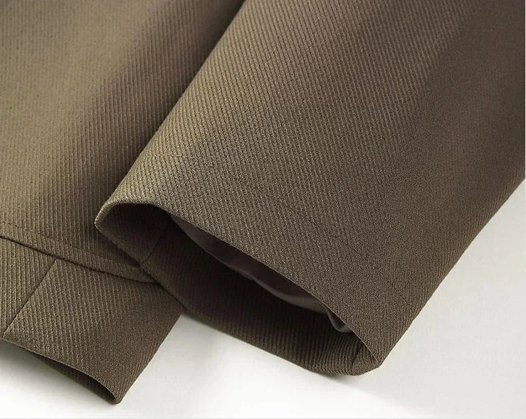 2 Piece Outfit Set Male Solid Color Youth Trends Costumes Ceremony Pants Full Men's Suits and Blazers Clothes Classic Elegant