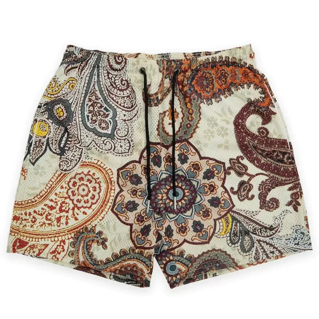 Summer Trend Motorcycle Shorts Mens Quick Dry Clothing Casual Short Pants Gym Fitness Sports Mesh Basketball Sweatpants
