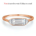 18k Plated 1.2CTTW All Moissanite Rings for Wormen Men 3 Gems Girls Couple Rings Lab Diamond Solid Silver S925 Jewelry