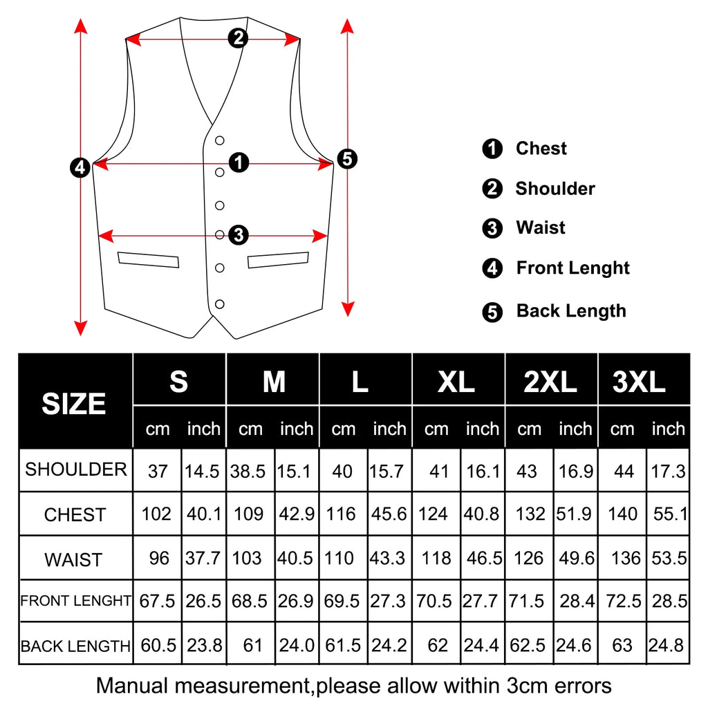 Suit Vest for Men Black Solid Paisley Wedding Prom Groom Jacquard Waistcoat with Necktie for Tuxedo Men Clothing