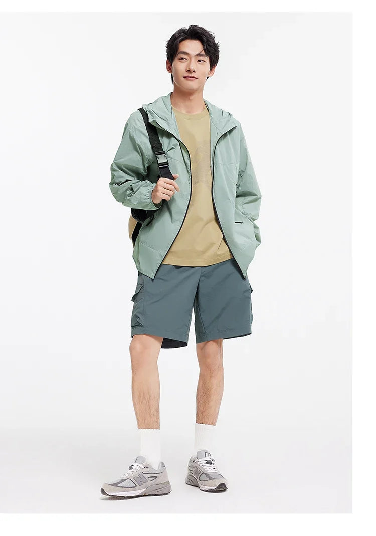Sun Protection Jacket Men Lightweight Cool Feeling Triple Protection Hooded Top 2025 New Summer Jacket for Outdoor