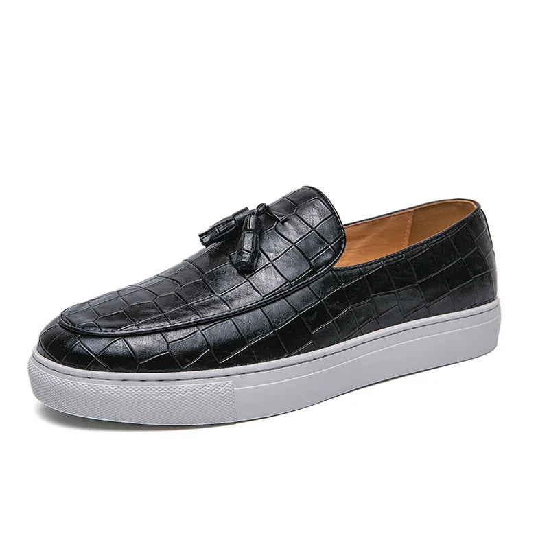 Zapatos De Hombre Loafers Men's Tassel Slip-On Comfortable Men Leather Shoes Casual Shoes Fashion Oxford Shoes Large Size 38-47