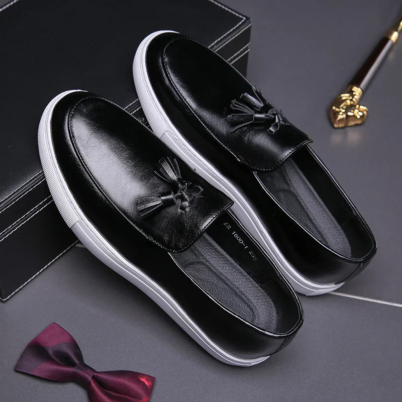 Zapatos De Hombre Loafers Men's Tassel Slip-On Comfortable Men Leather Shoes Casual Shoes Fashion Oxford Shoes Large Size 38-47