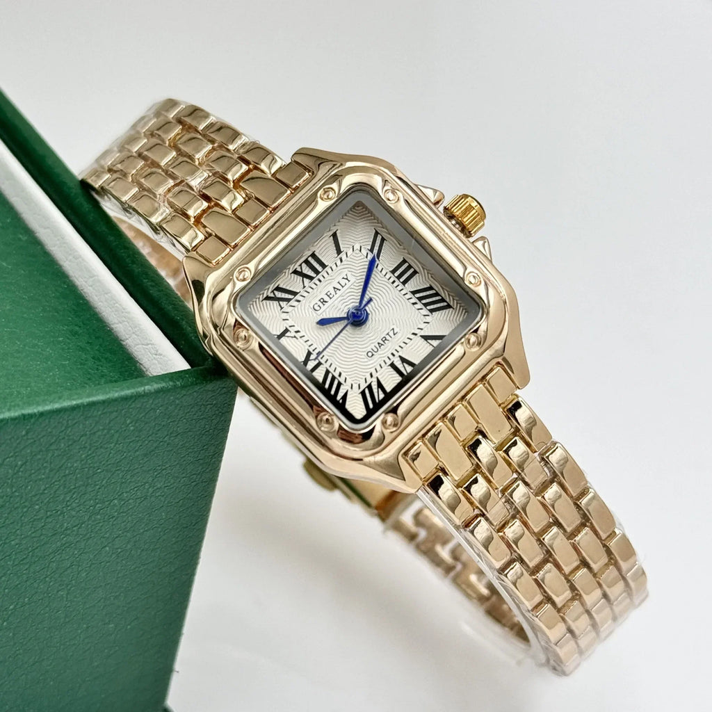 2026 Fashion Women Watch Calendar Stainless Steel Luxury Ladies Quartz Watches Business Female Clock (Without Box）