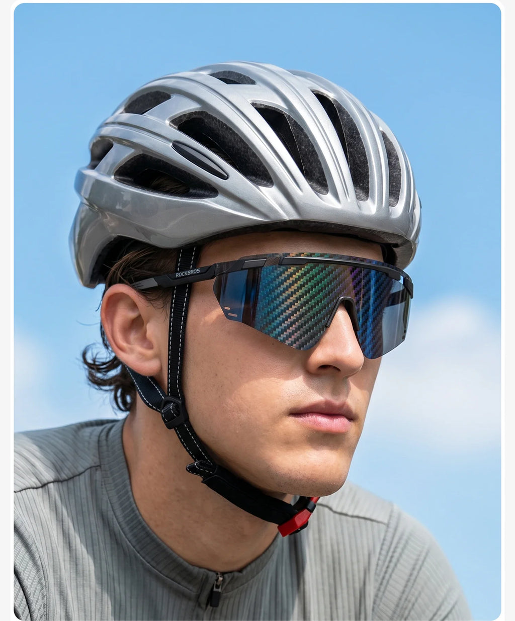 Cycling Glasses Photochromic UV400 Protection Sports Sunglasses Windproof Lightweight Carbon Fiber Outdoor Bike Glasses