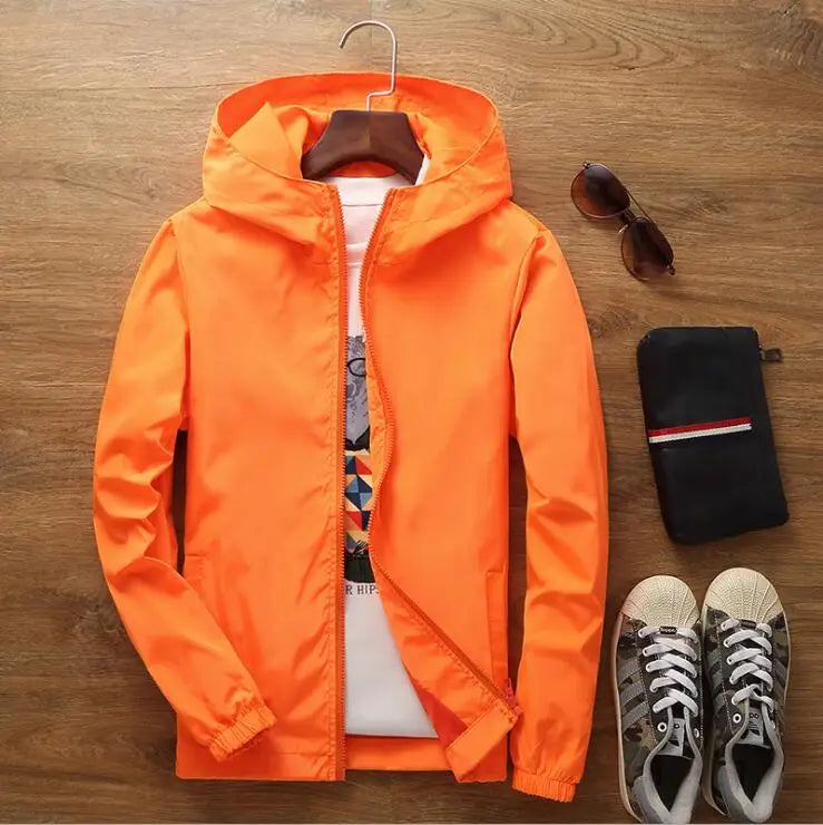 Hardcore Jacket Windbreaker Pilot Coat Men's Zipper Bomber Jackets Waterproof Quick Drying Sport Outwear 6XL