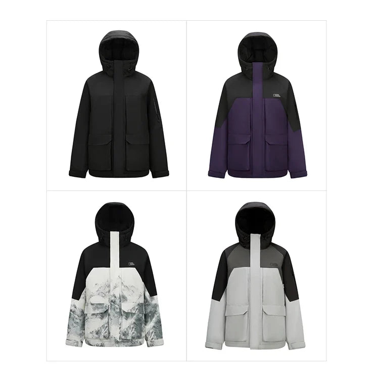 Down Jacket Men 2026 New Winter Couple Windproof Wear-Resistant and Warm Outdoor Contrasting Colors Outerwear