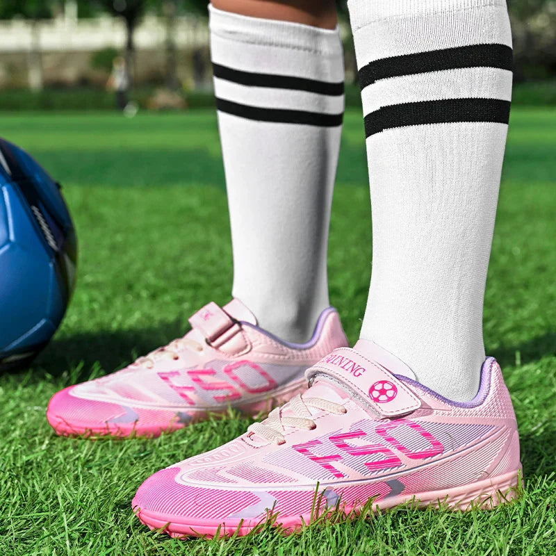 New Kid Match Boys Football Boots Professional Non-Slip Sneakers Match Soccer Shoes Sports Shoes Outdoor Comfortable Unisex