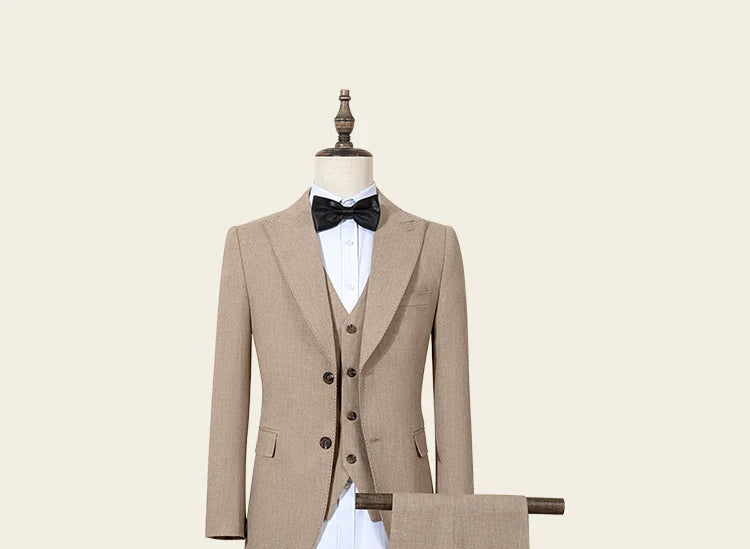 New 2 buttons on suit grey modern design mens office wear blazer coustime homme luxe Bead edge craftsmanship