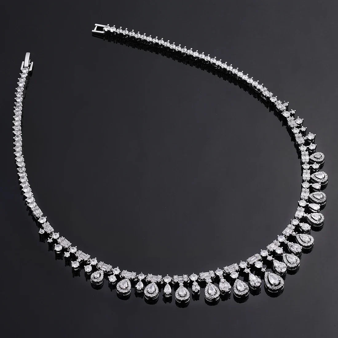 2023 New 4-piece Ring Cubic Zirconia Bridal Wedding Jewelry Set, Dubai Nigeria Crystal Wedding Jewelry Set