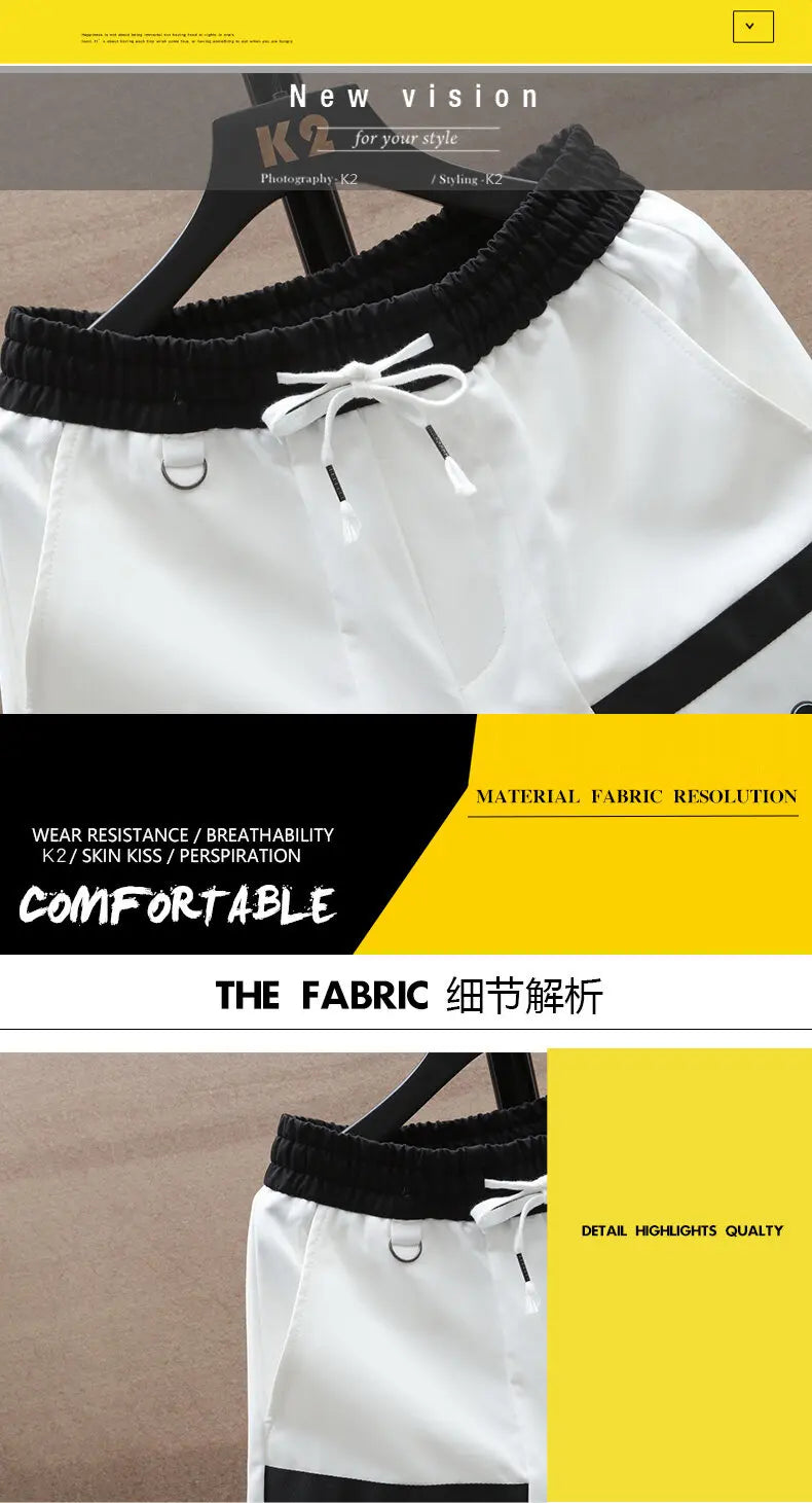 2025 summer Men's Beach Shorts men fashion Shorts Quick-Drying Shorts man Summer Thin Beach Pants Trendy Basketball Beach Pants