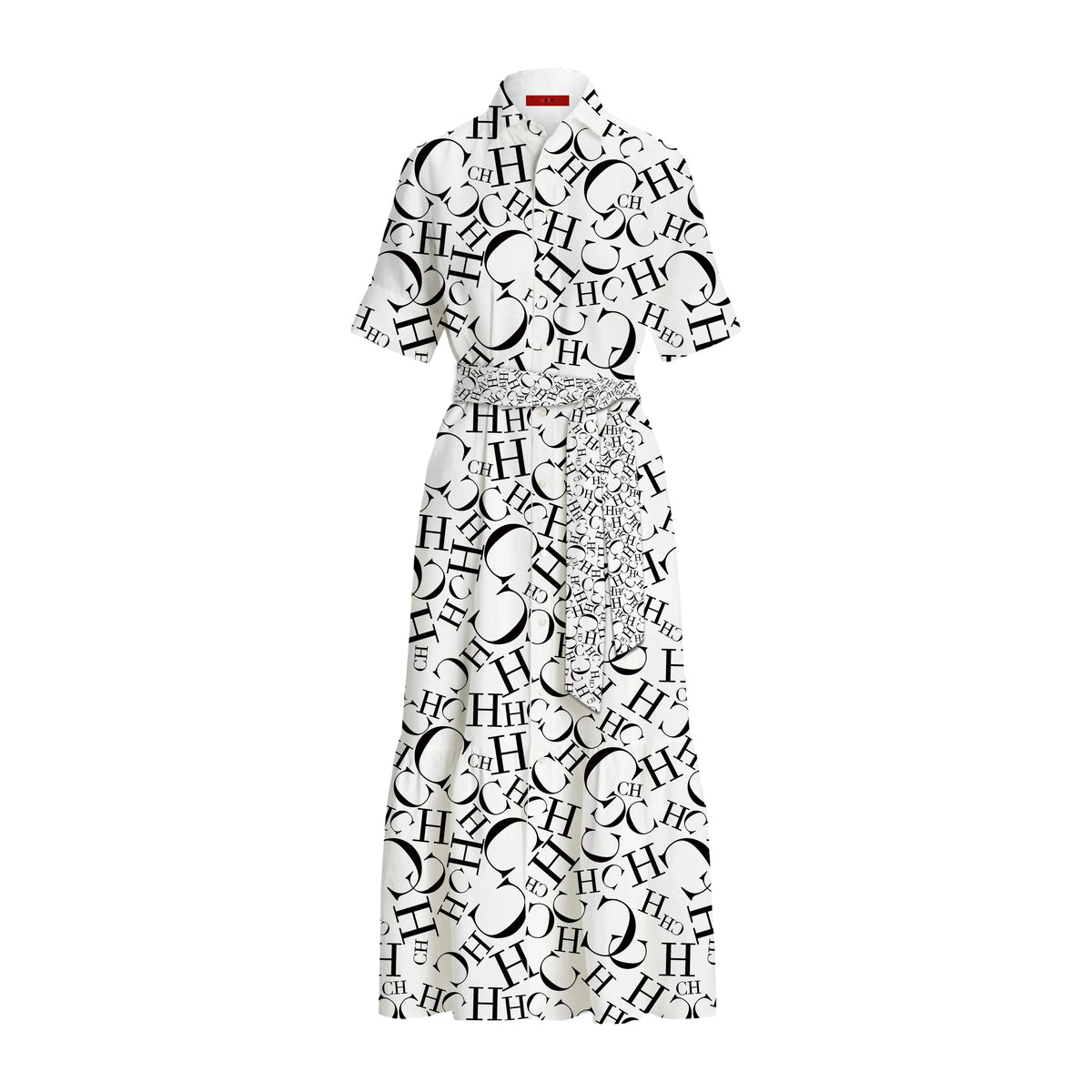 Women's Midi Dress 2024 New Fashion Summer Lapel Print Shirt Dresses for Women Elegant Chic Ladies Dress