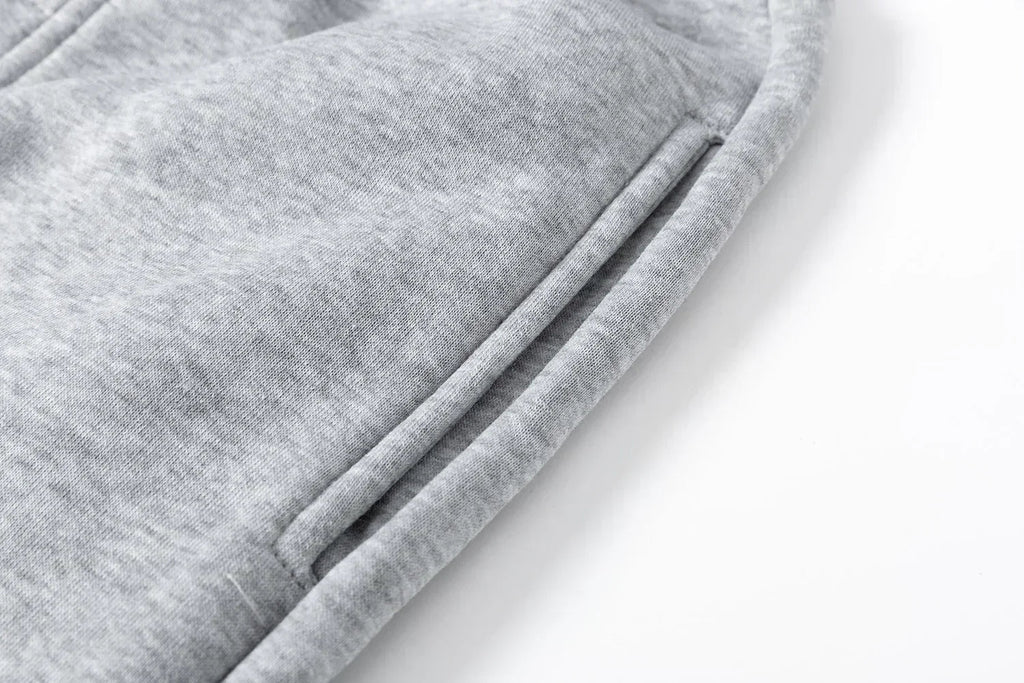 Mens soft comfortable Boston print hooded sweatshirt sweatpants set eco-friendly thin velvet warm autumn winter hoodies