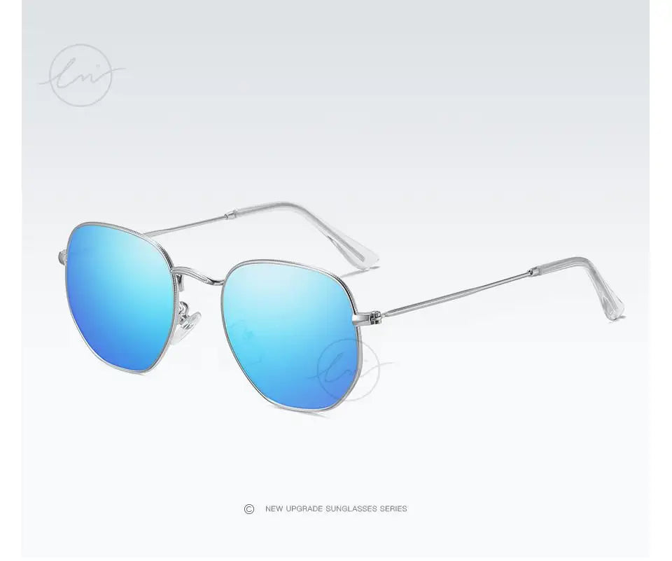New Fashion Women Hexagon Sunglasses Men Retro Polarized Driving Coating Mirror Sun Glasses Goggle UV400 Eyewear gafas de sol