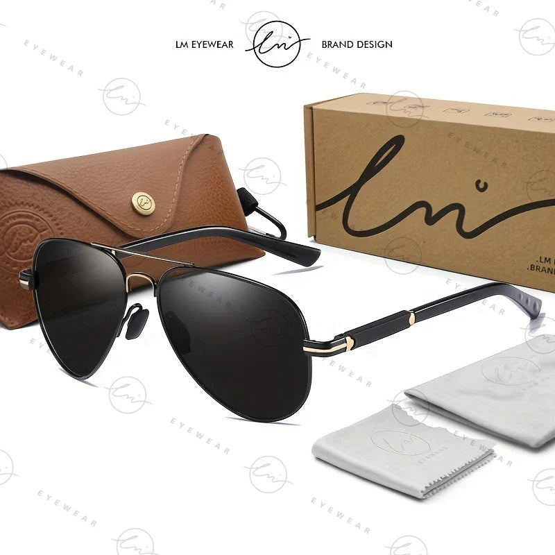 Design Aviation Sunglasses Polarized Man Photochromic UV400 Glasses Woman Anti-glare Driving Goggles zonnebril heren