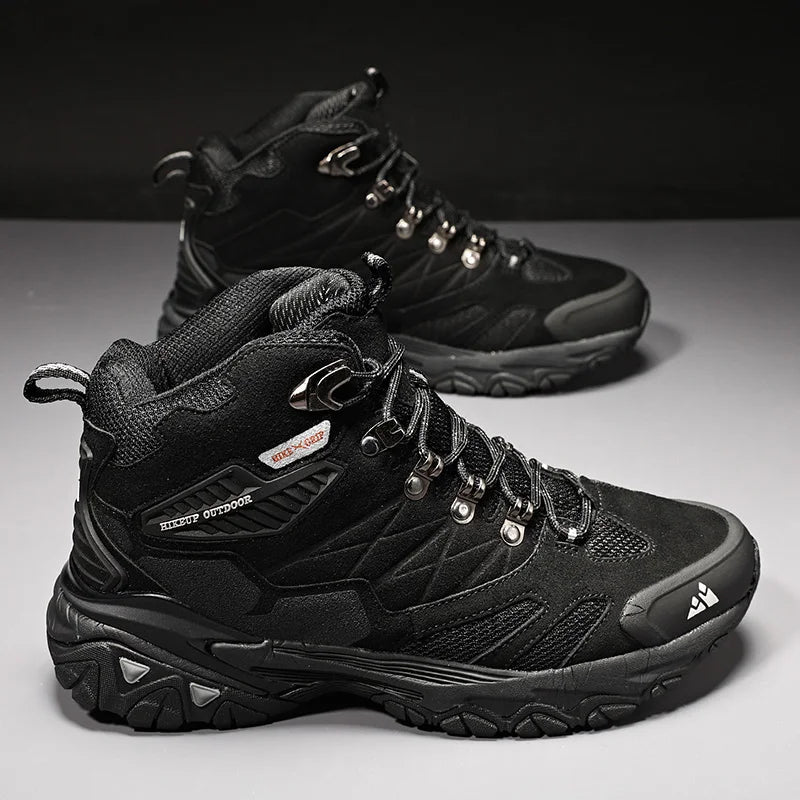Hiking Boot Men Outdoor Boots Suede High Top Trekking Sport Men Shoes Rainproof Tactical Combat Military Boots