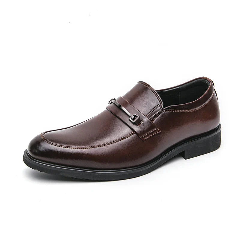 Men's Formal Leather Shoes – Classic Oxford Style, Genuine Leather, Black or Brown, EU 40–48