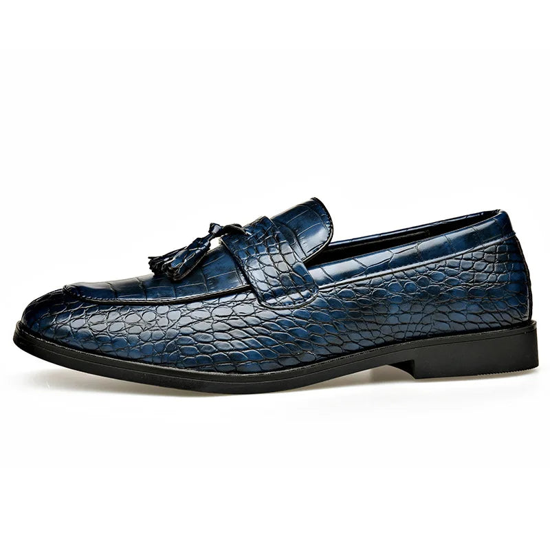 2026 New Business Formal Leather Shoes for Man British Style Fashion Men's Dress Shoes Solid Color Big Size Designer Loafers An
