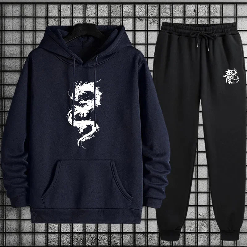 Outdoor Daily Sports Comfortable Quality 2026 Spring Hot Sales Casual Men's Hooded Tracksuit Single Sweatshirts And Sweatpants