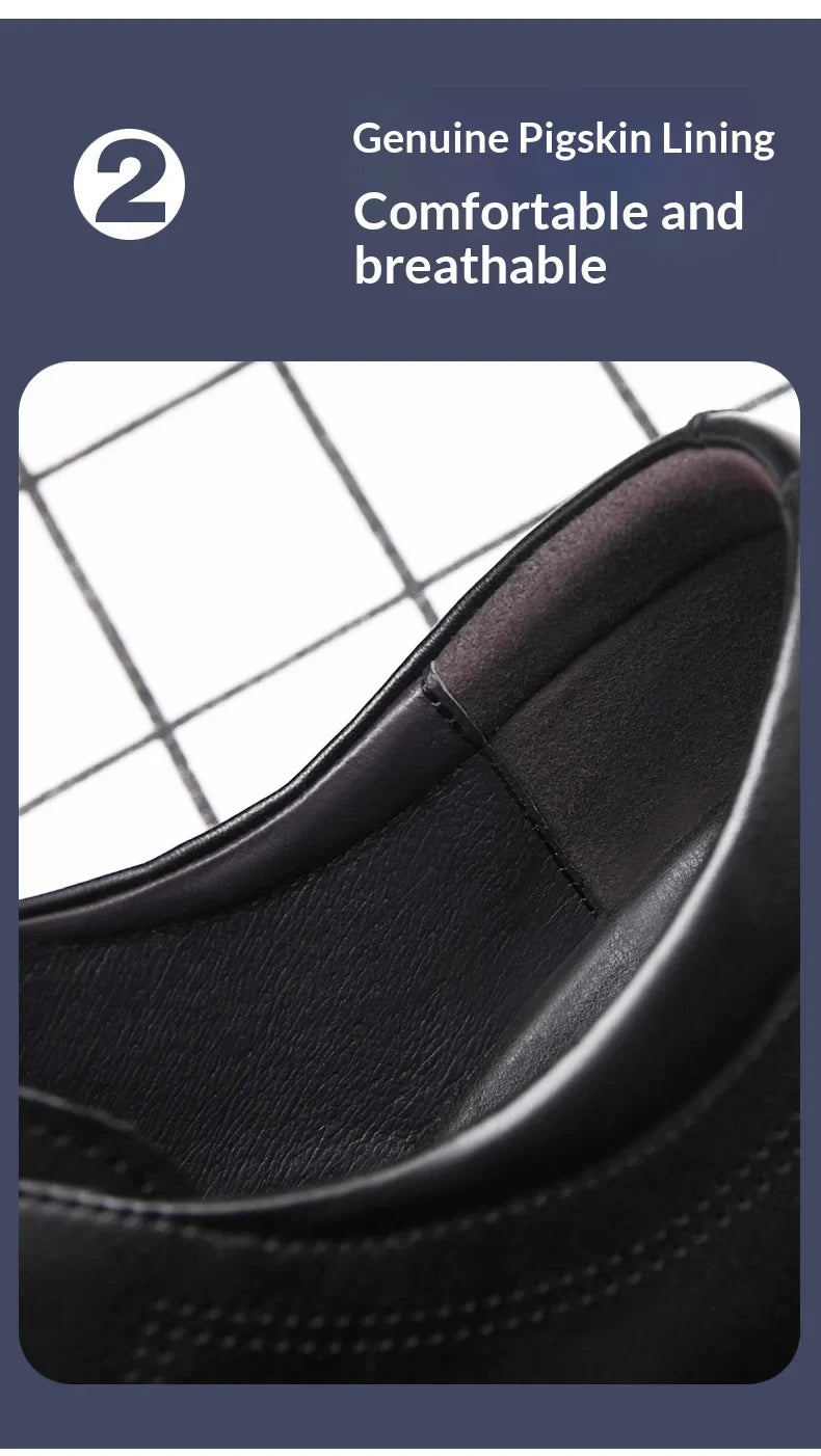 Men Business Elevator Shoes Real Cowhide Invisible Height Increasing Shoes with 3/6/8CM Height Boost Breathable Comfortable