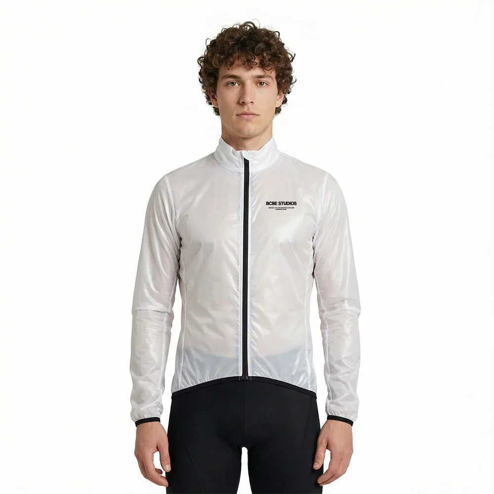 Cycling Rain Jacket Lightweight Windproof Waterproof Bicycle Windbreaker Pro Team Cycling Coat MTB Road Bike Jersey