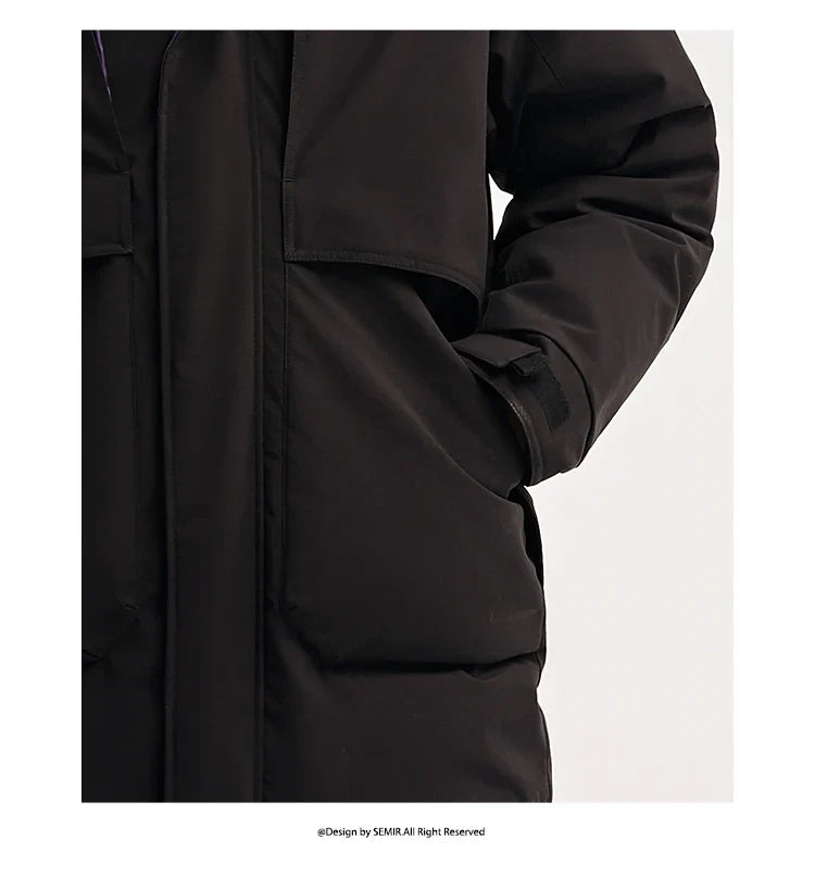 Men Mid-Length Loose Outerwear 2025 New Winter Windproof Three-Resistant Warm Casual Coat Man Clothing Daily Wear