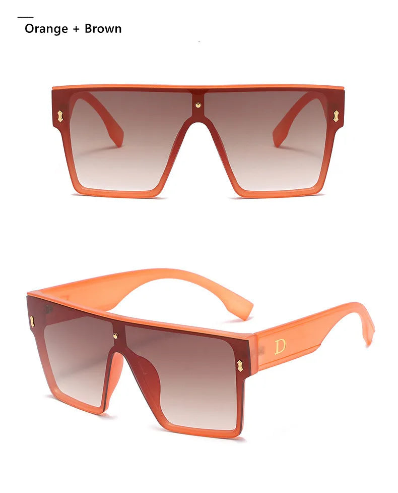 New Fashion Square Sunglasses For Women Men Oversized Frame Luxury Brand Disigner 2021 Sun Glasses UV400 Wholesale