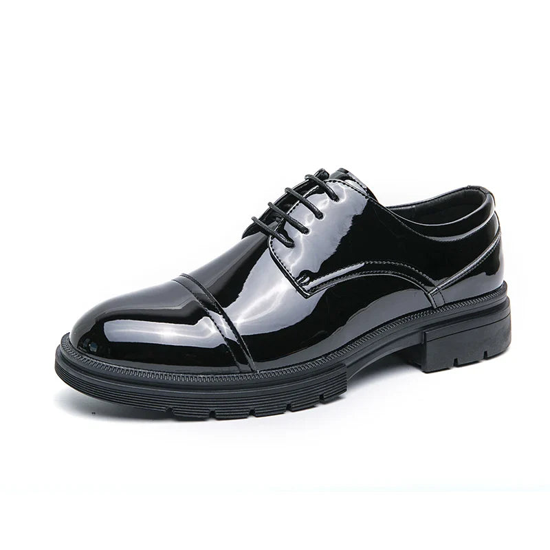 Luxury Men's Platform Leather Oxford Formal Leather Shoes Men Fashion Trend Handmade Men's Moccasins Casual Mens Hot Sale Shoes