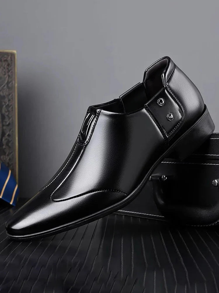 Summer Men's Breathable Mesh Casual Fashion Black/White Leather Board Shoes Comfortable Insole Suitable for Business Occasions